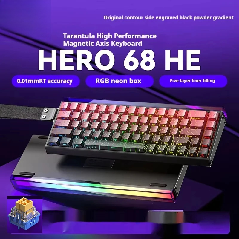 Laptop Electronics Accessories - Magnetic keyboard RGB lamp usb-c hot