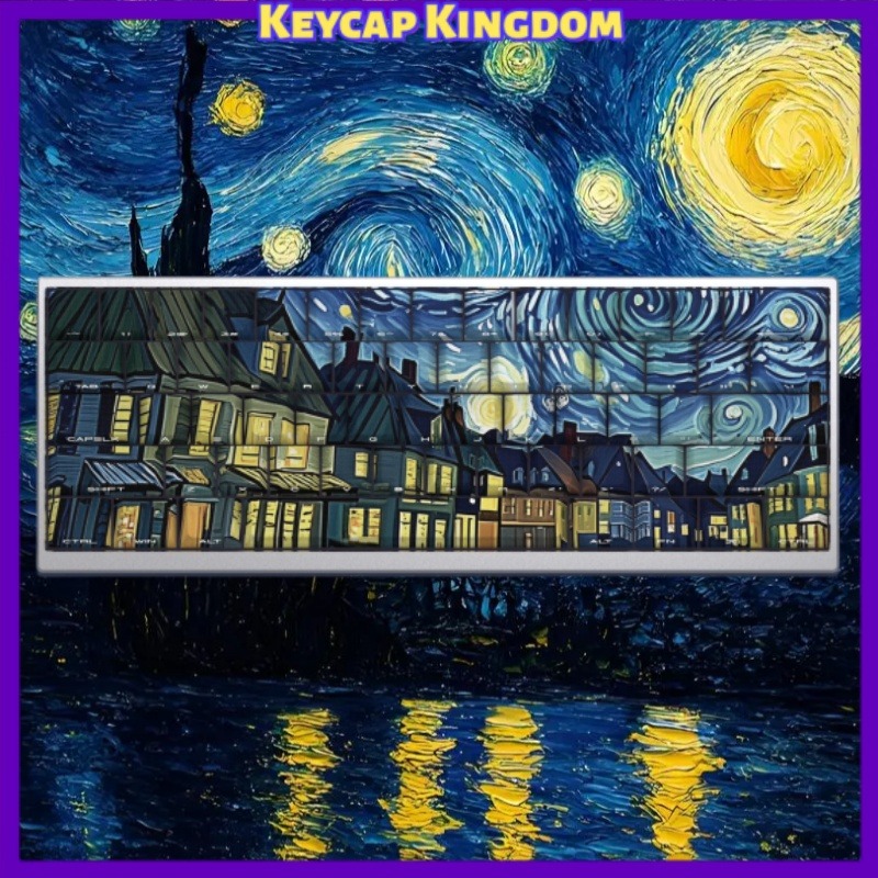Laptop Accessories For Gift - Van Gogh Starry Sky Theme Keycap