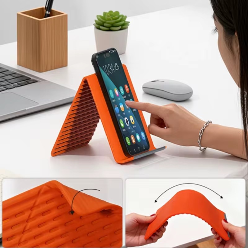 Laptop Accessories Holder - Flexible Foldable Silicone Phone Holder Portable