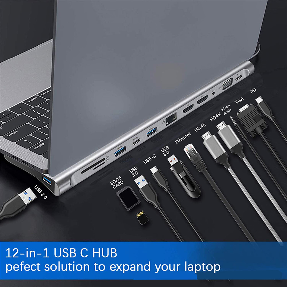 Mac Laptop Accessories - MZX USB Multi-hub Docking Station Type
