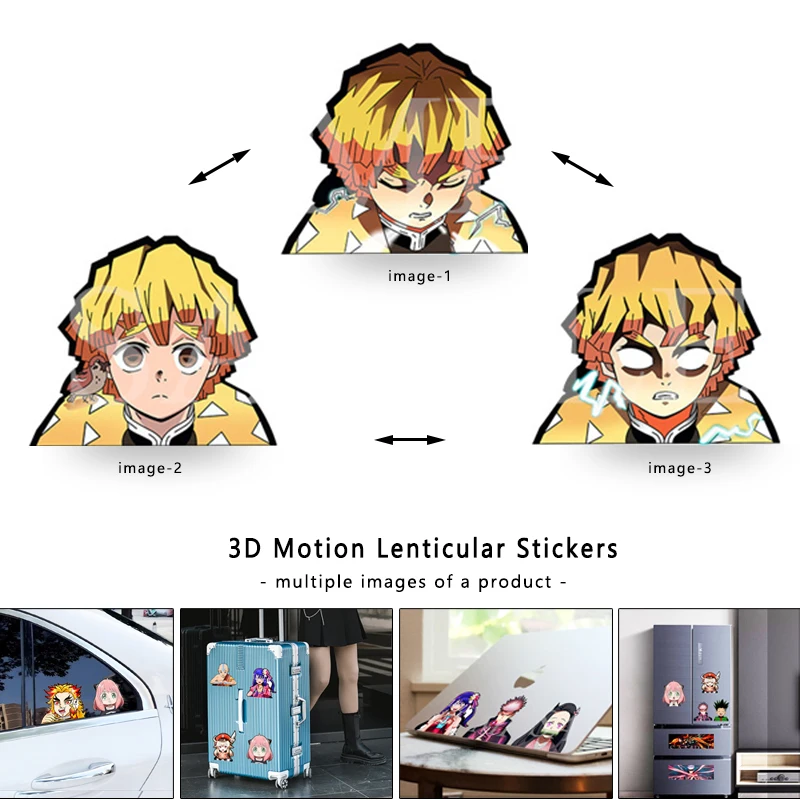 Laptop Accessories Kids - Demon Slaye Zenitsu 3D Lenticular Anime