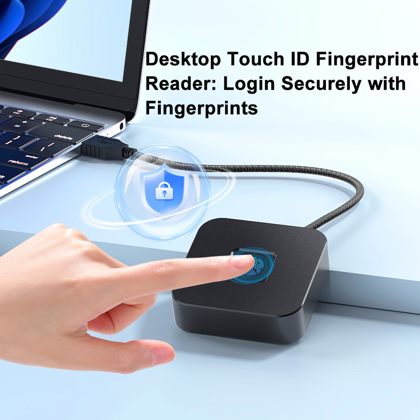 Fingerprint Reader Usb - USB Fingerprint Reader with 5ft Cable