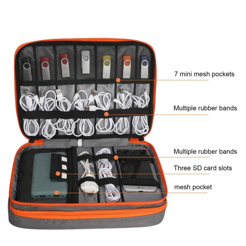 Double Layers Large Capacity T - Laptop Electronics Accessories recension och pris