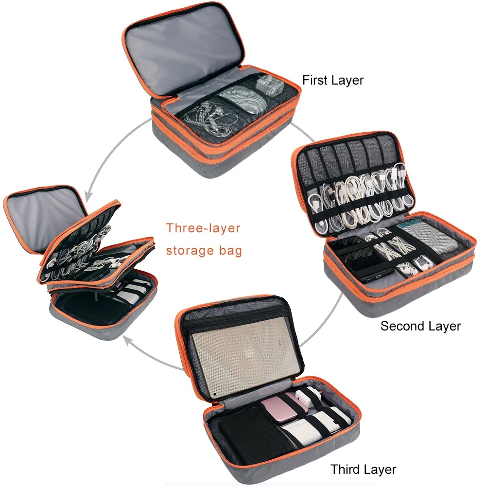 Double Layers Large Capacity T - Laptop Electronics Accessories recension och pris