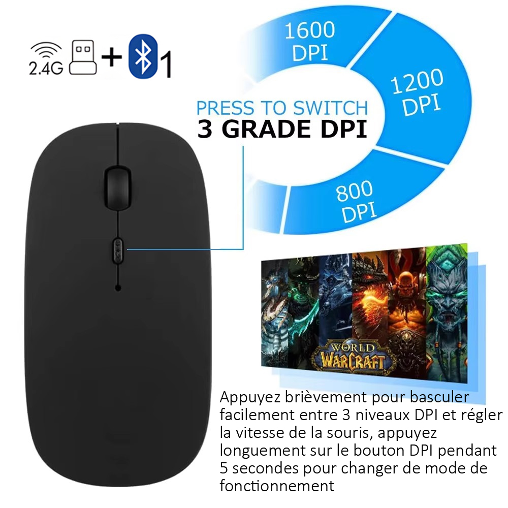 Ultra Slim Dual Mode French AZ - Laptop Accessories Combo recension och pris