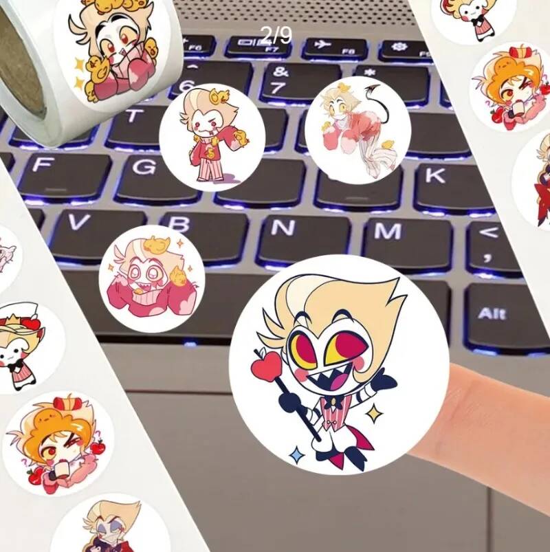 500Pc/Roll Cartoon Sticker Cir - Laptop Accessories Kids recension och pris
