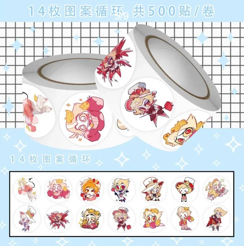 500Pc/Roll Cartoon Sticker Cir - Laptop Accessories Kids recension och pris