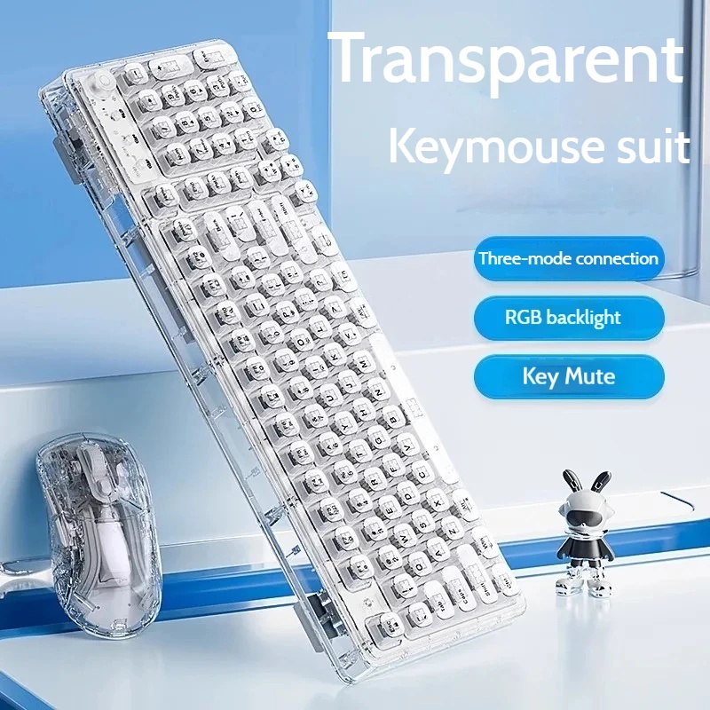 Transparent Ice Crystal Wirele - Laptop Accessories Combo recension och pris