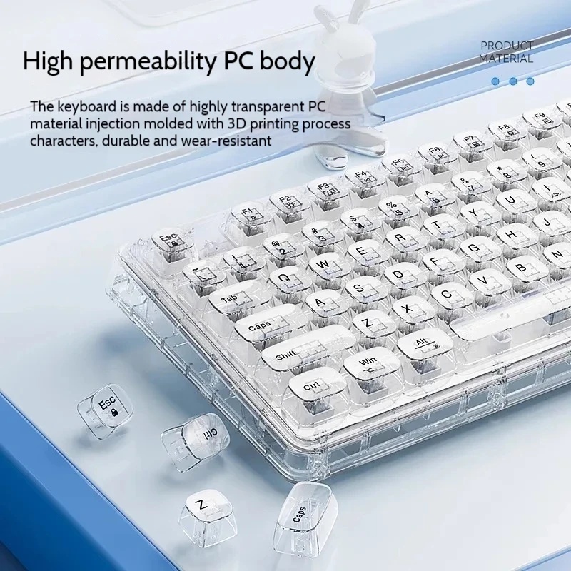 Transparent Ice Crystal Wirele - Laptop Accessories Combo recension och pris