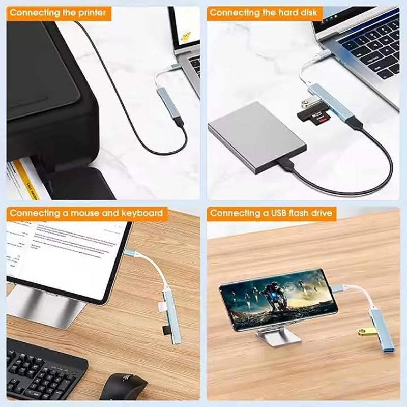 4-Port Multi-Splitter Type C H - Mac Laptop Accessories recension och pris