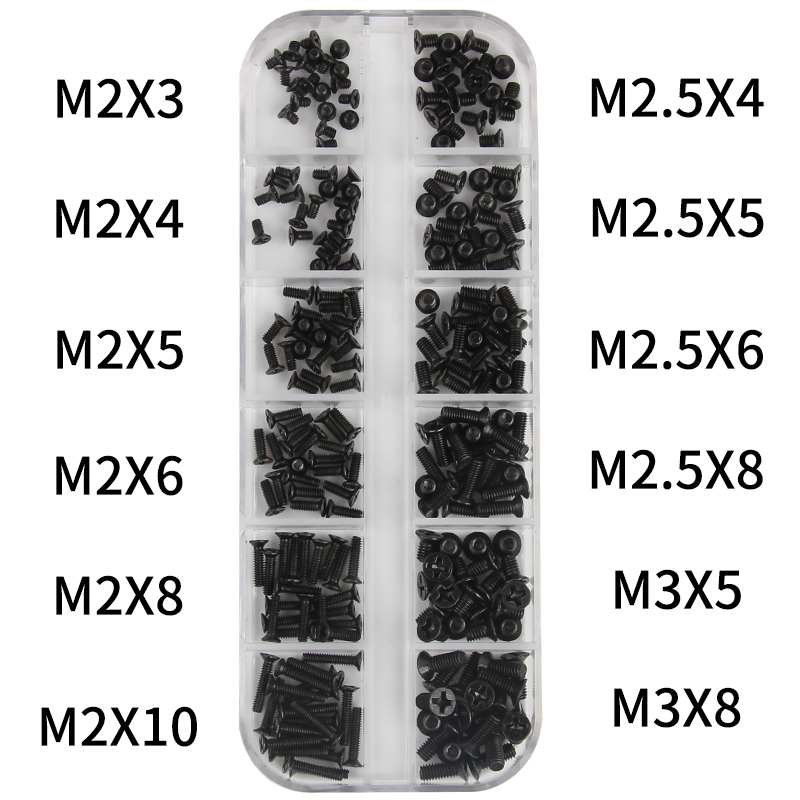 240pcs M2 M2.5 M3 Screw Set KM - Laptop Electronics Accessories recension och pris