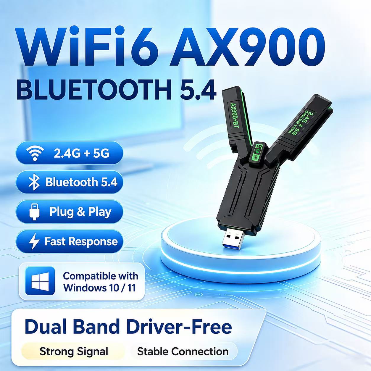 Dual Band Gigabit USB Wireless - Laptop Electronics Accessories recension och pris