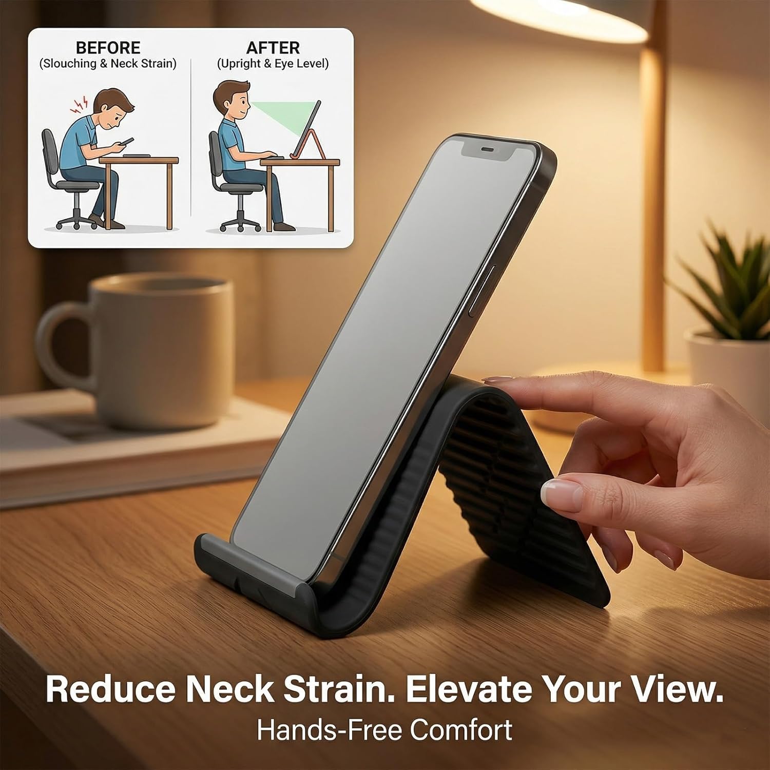 Flexible Foldable Silicone Pho - Laptop Accessories Holder recension och pris
