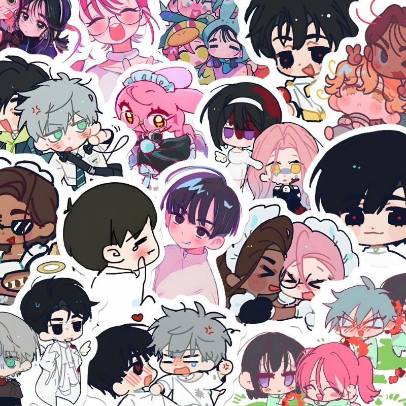 80Pcs/set Cartoon Anime Alien  - Laptop Accessories Kids recension och pris