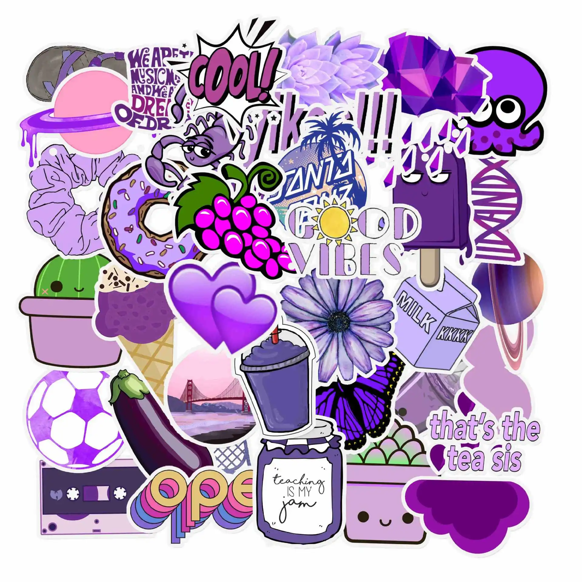 50PCS/Pack Cute Cartoon VSCO G - Laptop Accessories Kids recension och pris