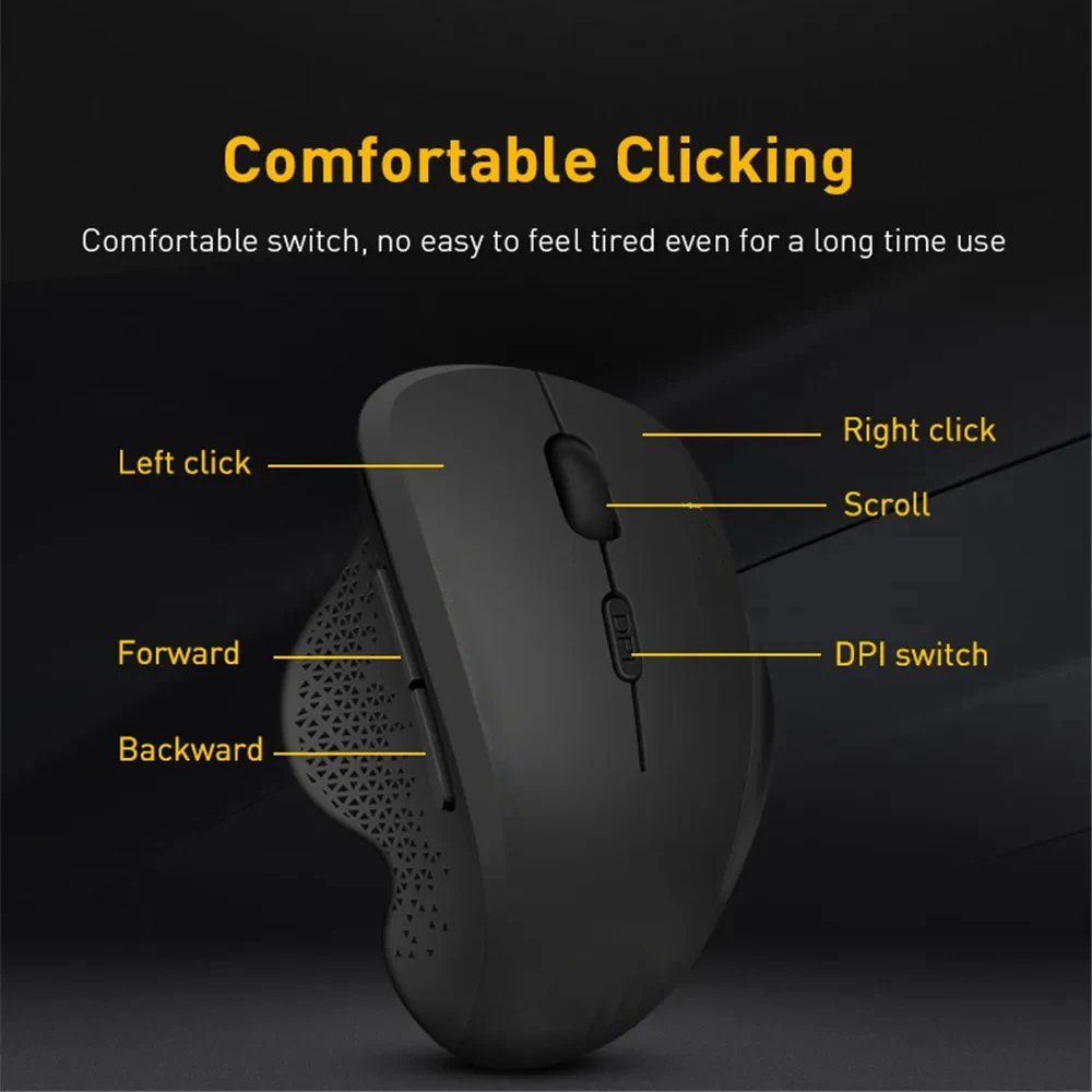 Wireless Mouse Rechargeable Bl - Laptop Electronics Accessories recension och pris