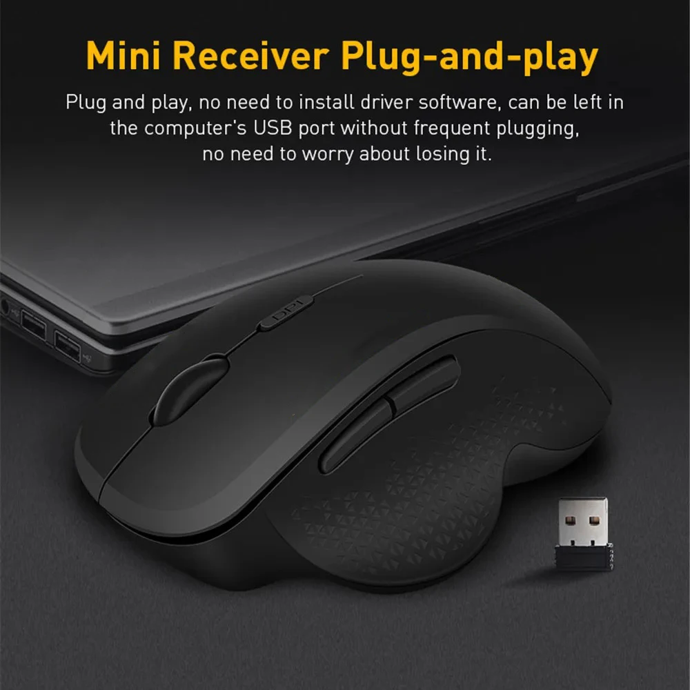 Wireless Mouse Rechargeable Bl - Laptop Electronics Accessories recension och pris