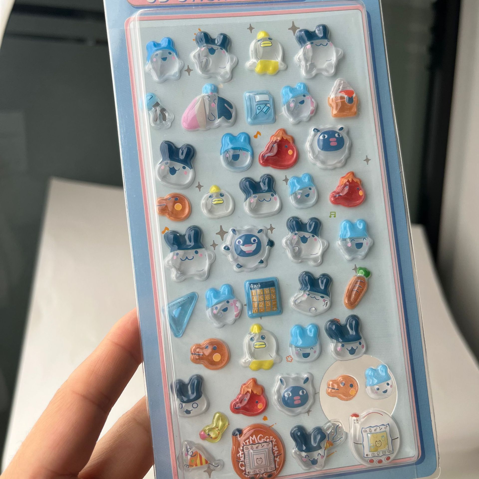 Cute Tamagotchi 3D Puffy Stick - Laptop Accessories For Gift recension och pris