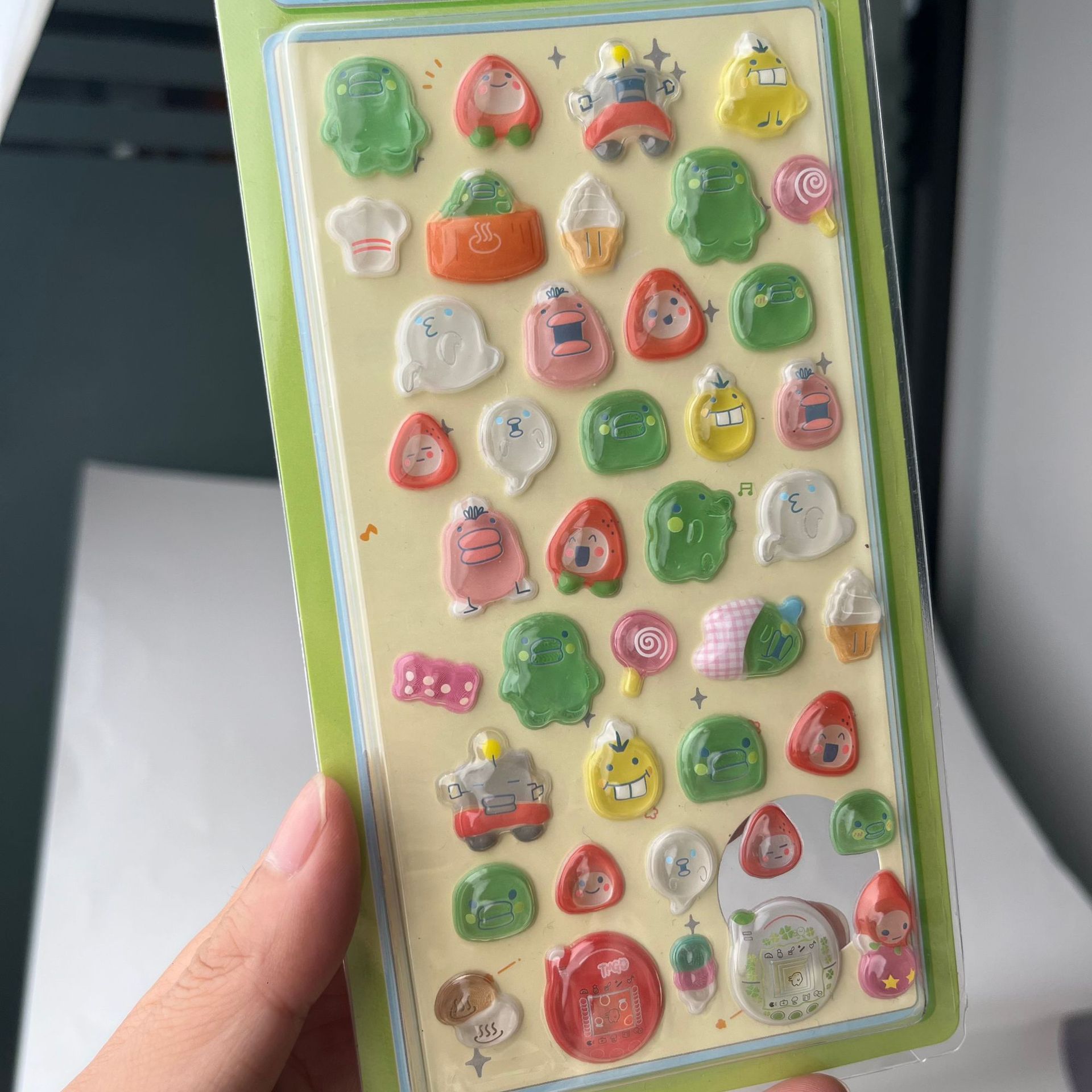Cute Tamagotchi 3D Puffy Stick - Laptop Accessories For Gift recension och pris
