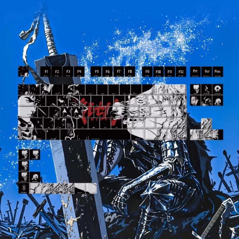 BERSERK Theme Anime Keycap 98  - Laptop Accessories For Gift recension och pris