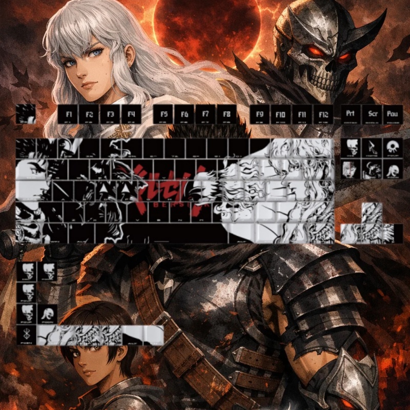 BERSERK Theme Anime Keycap 98  - Laptop Accessories For Gift recension och pris