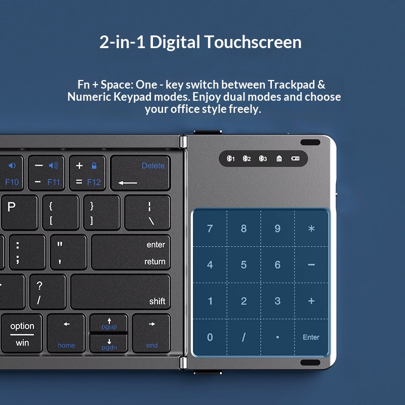 Mengzu Tri Fold Wireless Bluet - Laptop Accessories Holder recension och pris
