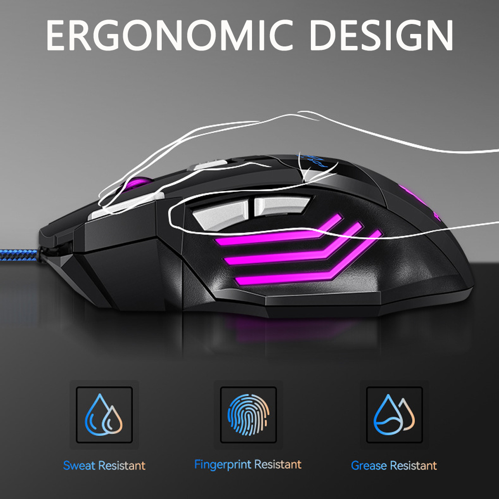 KEBIDUMEI USB Wired Gaming Mou - Laptop Electronics Accessories recension och pris