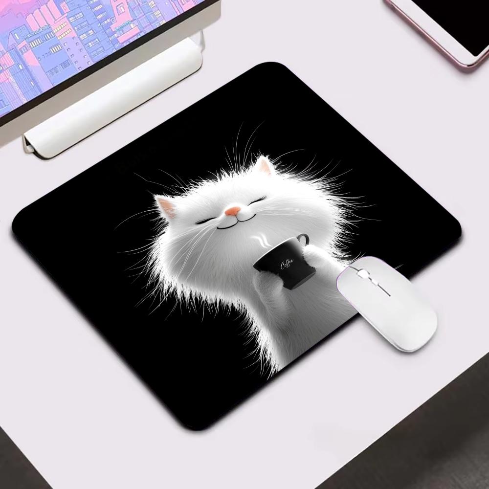Kawaii Coffee Cat Mouse Pad Bl - Laptop Accessories Bundle recension och pris